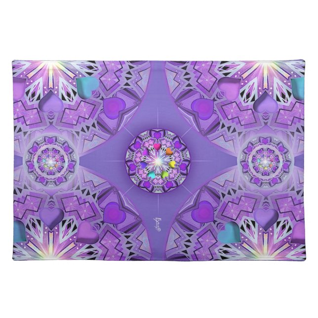 Purple W2 Cloth Placemat (Front)