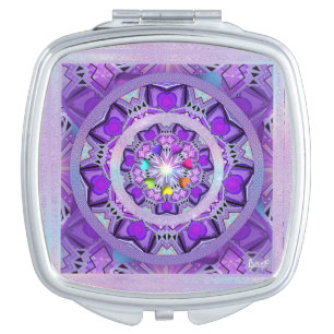 Purple W2 Compact Mirror