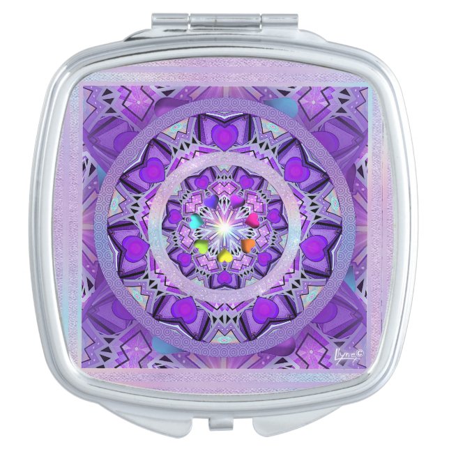 Purple W2 Compact Mirror (Front)