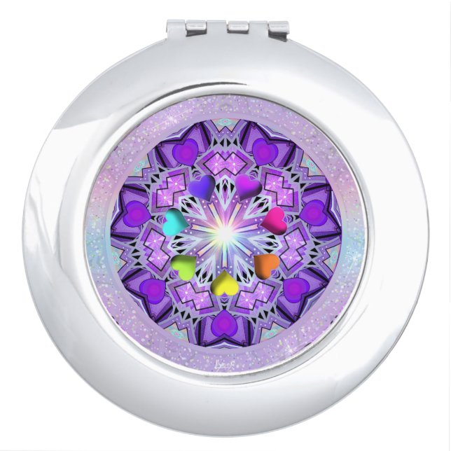 Purple W2 Compact Mirror (Front)