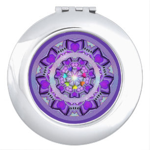 Purple W2 Compact Mirror