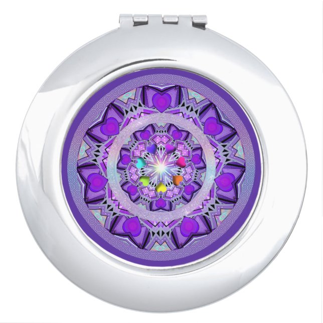 Purple W2 Compact Mirror (Front)