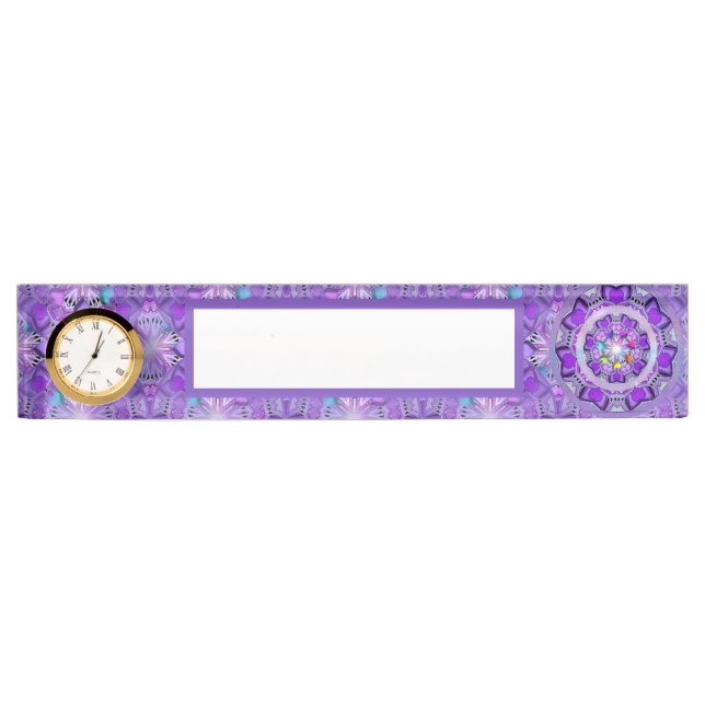Purple W2 Desk Name Plate (Front)