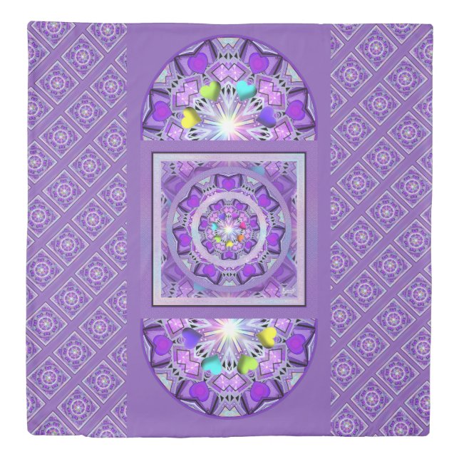 Purple W2 Duvet Cover (Front)