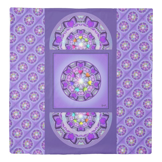 Purple W2 Duvet Cover (Front)