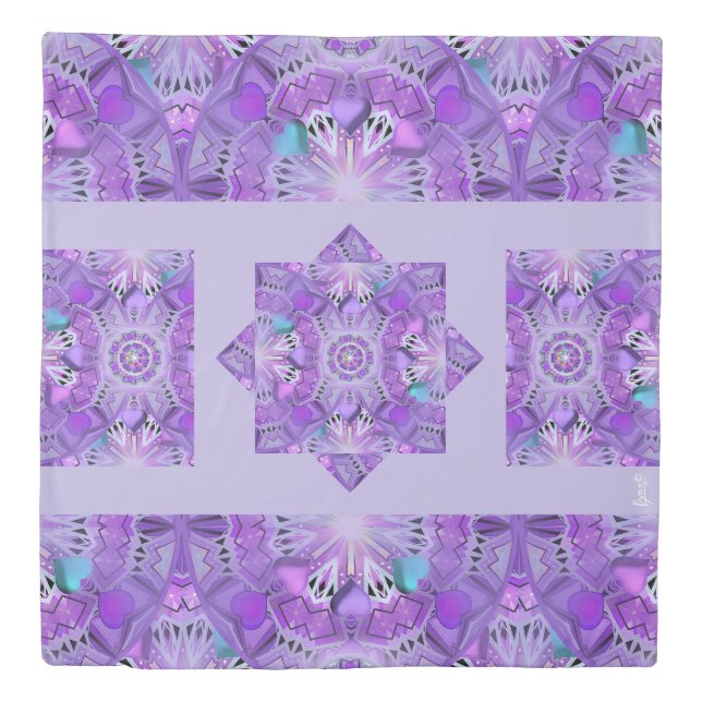 Purple W2 Duvet Cover (Front)