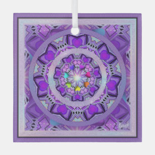 Purple W2 Glass Ornament