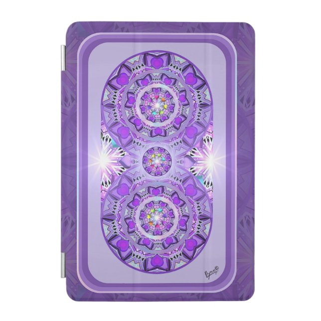 Purple W2 iPad Mini Cover (Front)