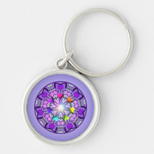 Purple W2 Keychain