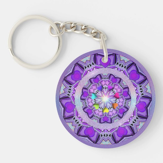 Purple W2 Keychain (Front)