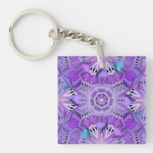 Purple W2 Keychain