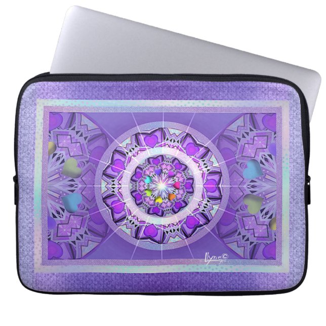 Purple W2 Laptop Sleeve (Front)