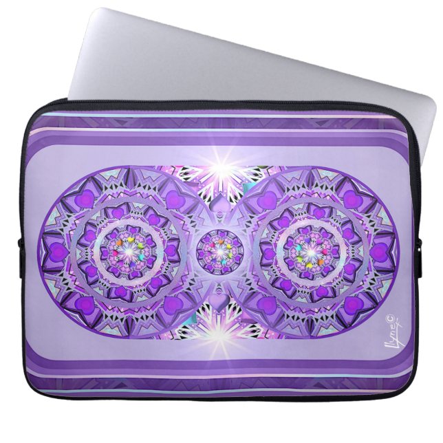 Purple W2 Laptop Sleeve (Front)