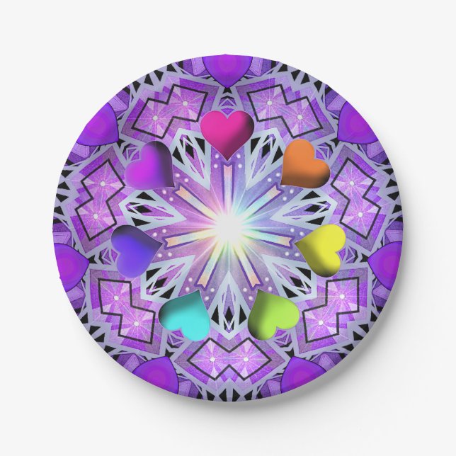 purple W2 Paper Plates (Front)