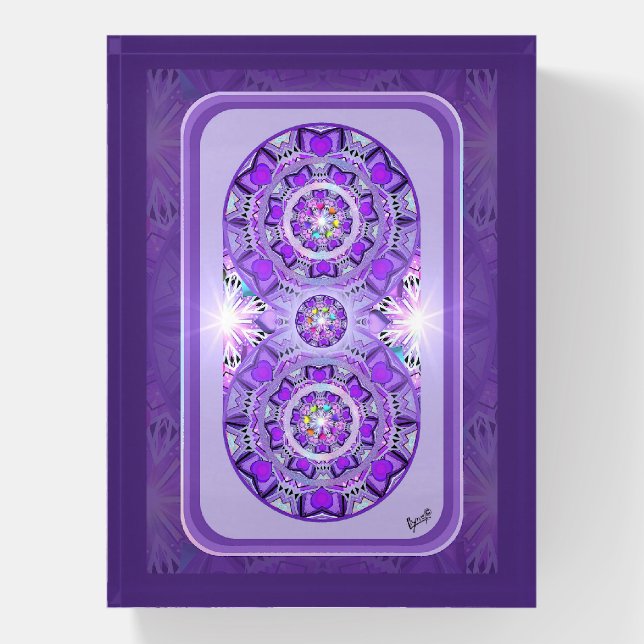 Purple W2 Paperweight (Vertical)