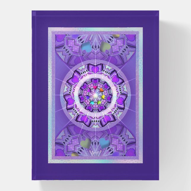 Purple W2 Paperweight (Vertical)