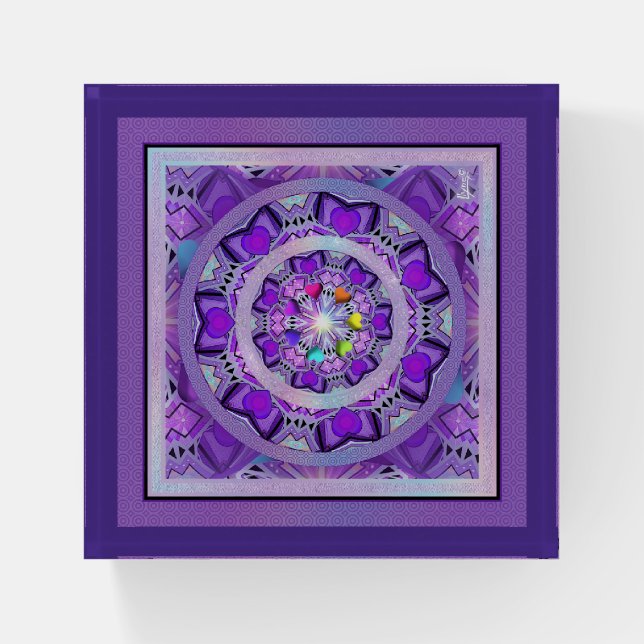 Purple W2 Paperweight (Front)