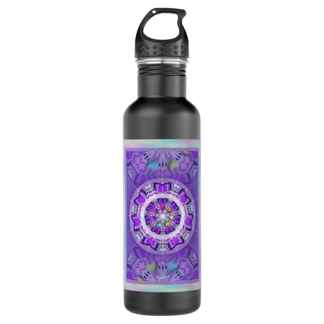 Purple W2 Stainless Steel Water Bottle (Front)