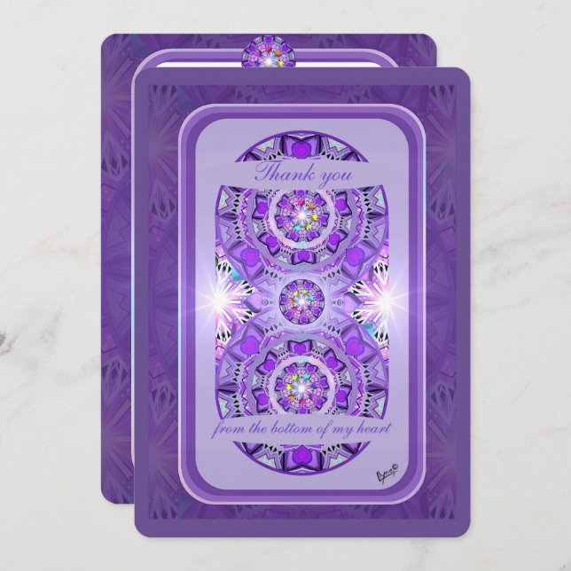 Purple W2 Thank You Card (Front/Back)