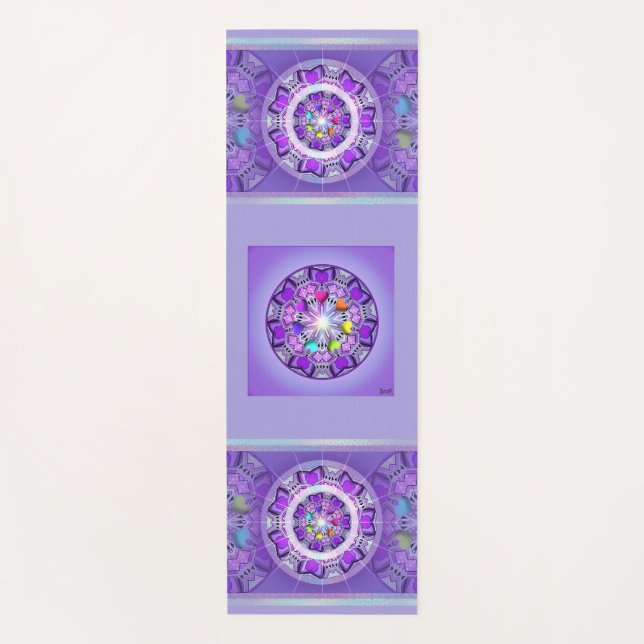 Purple W2 Yoga Mat (Front)