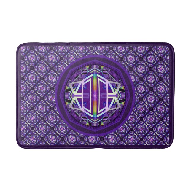 Purple W3 Bath Mat (Front)