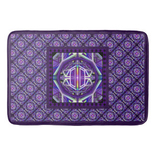 Purple W3 Bath Mat