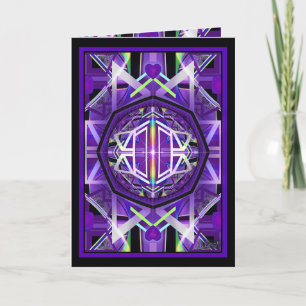 Purple W3 blank card
