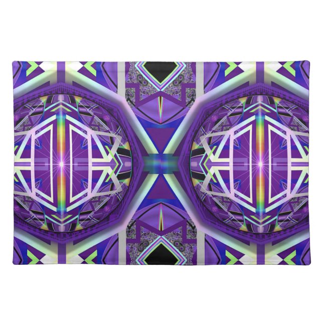 Purple W3 Cloth Placemat (Front)