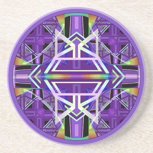 Purple W3 Coaster (Front)