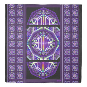 Purple W3 Duvet Cover