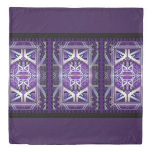 Purple W3 Duvet Cover