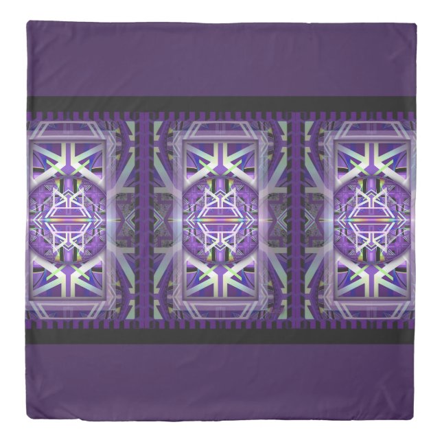 Purple W3 Duvet Cover (Front)