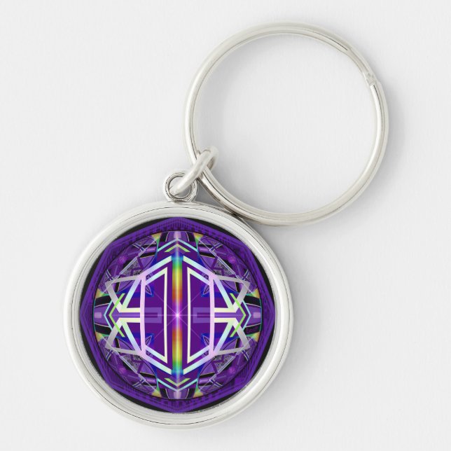 Purple W3 Keychain (Front)