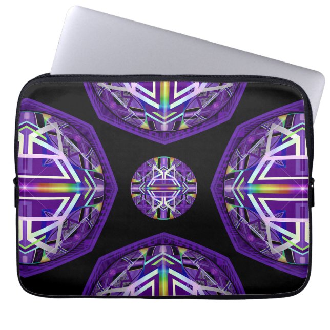Purple W3 Laptop Sleeve (Front)