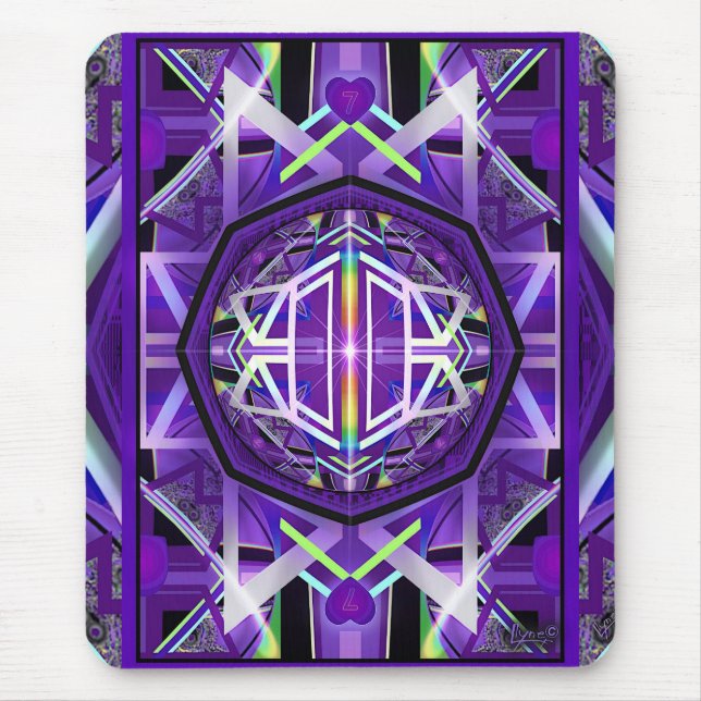 Purple W3 Mouse Pad (Front)