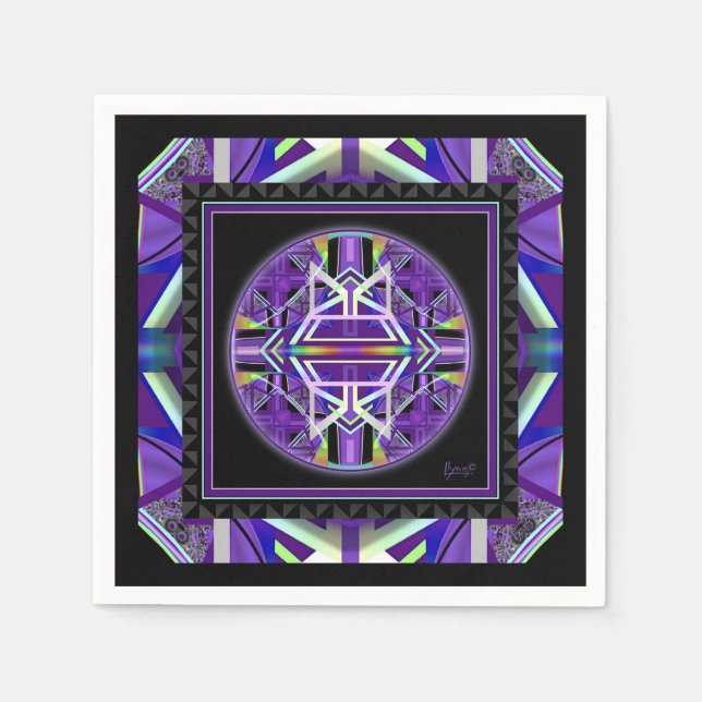 Purple W3 Napkins (Front)