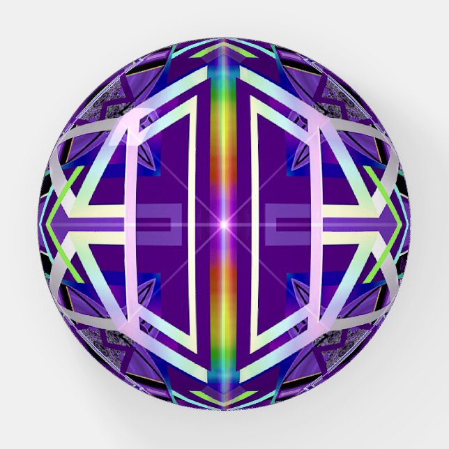 Purple W3 Paperweight (Front)