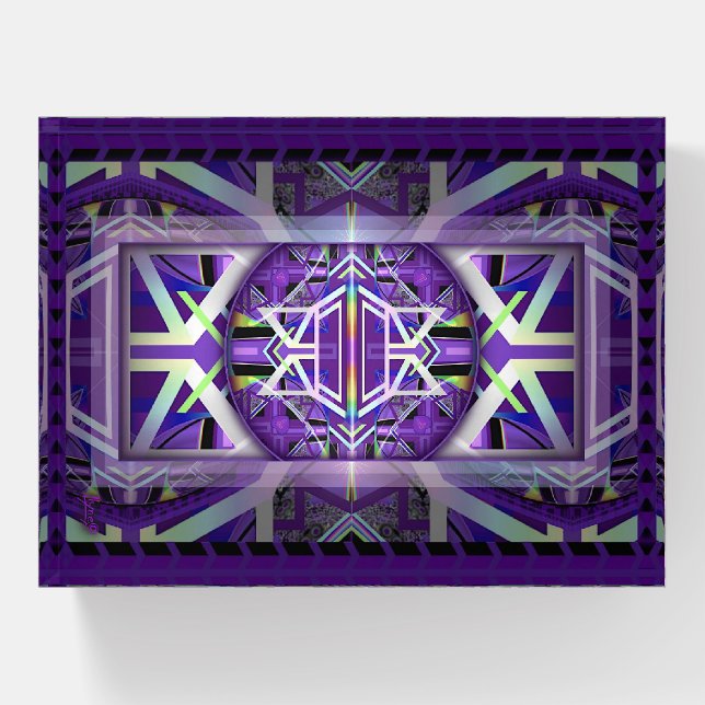 Purple W3 Paperweight (Front)