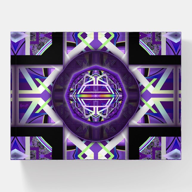Purple W3 Paperweight (Front)