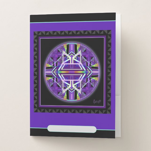 Purple W3 Pocket Folder (Front)