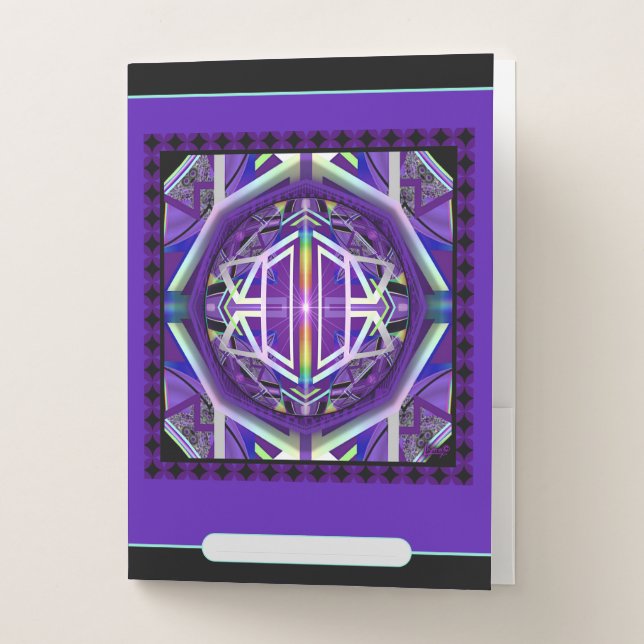 Purple W3 Pocket Folder (Front)