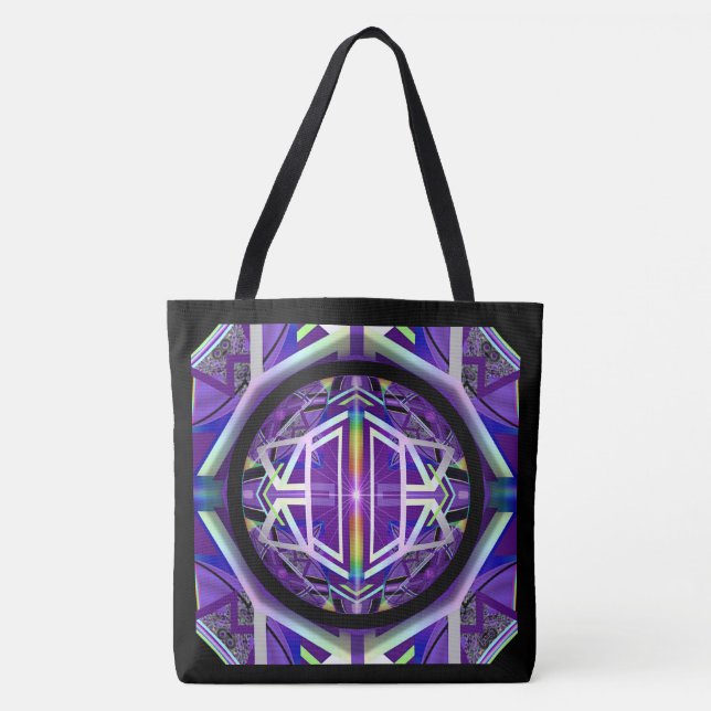 Purple W3 Tote Bag (Front)