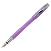 Purple w/Chrome Plated Entry Level Fountain Pen (Front)