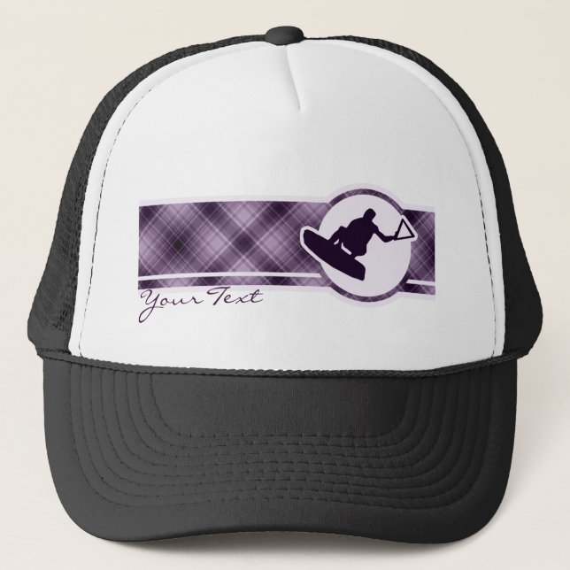 Purple Wakeboarder Trucker Hat (Front)