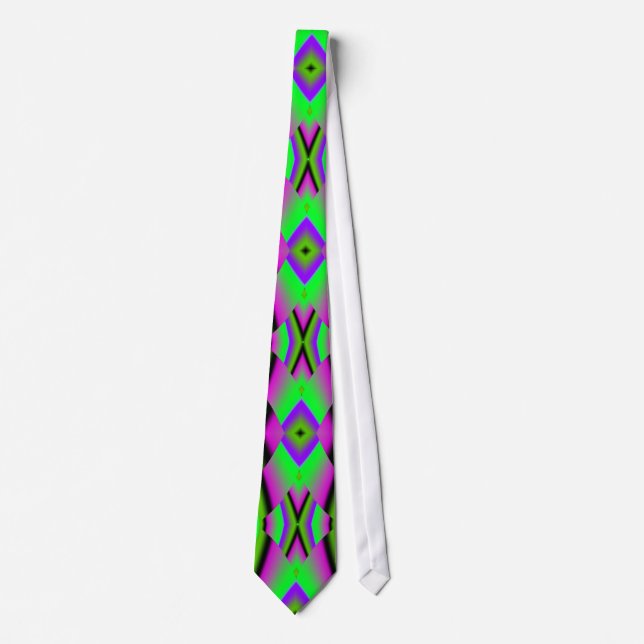 Purple Wampum Neck Tie (Front)