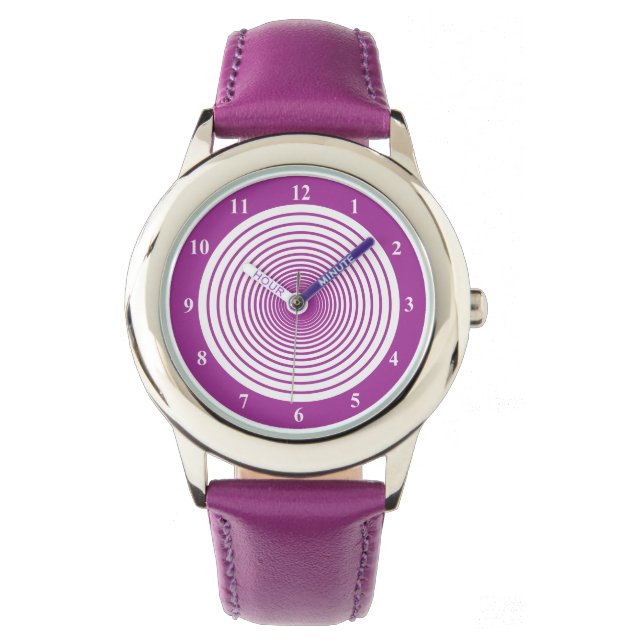 Purple Watch with Circles - Choose Colors (Front)