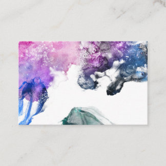Purple Water Color 001  Business Card
