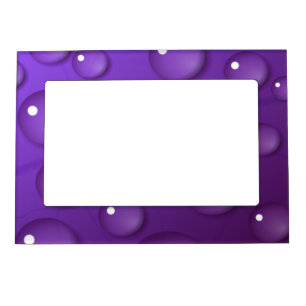 Purple Water Drop Pattern Magnetic Frame