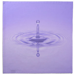 Purple Water Drop Reflection Limitless Ocean Love Cloth Napkin
