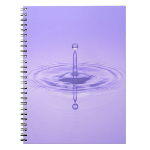 Purple Water Drop Reflection Limitless Ocean Love Notebook